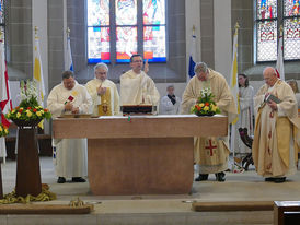 Feierlicher Gründungsgottesdienst der Pfarrei St. Heimerad (Foto: Karl-Franz Thiede)